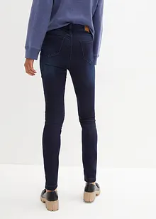 Stretchiga termostuprörsjeans med medelhög midja, bonprix