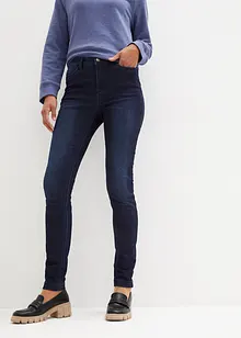 Stretchiga termostuprörsjeans med medelhög midja, bonprix