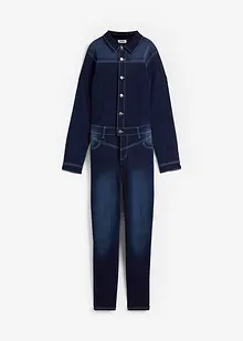 Stretchig termojeansjumpsuit med mysig insida, John Baner JEANSWEAR