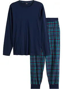 Pyjamas med flanellbyxa, bonprix