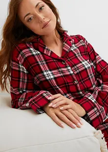 Vävd flanellpyjamas, bonprix