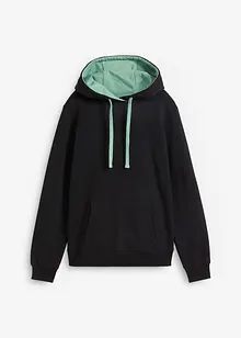 Sweatshirt med luva i ren ekologisk bomull, bonprix