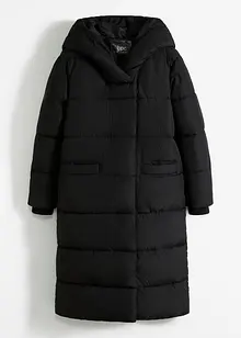 Vadderad oversizekappa med huva, gjord av återvunnen polyester, bonprix