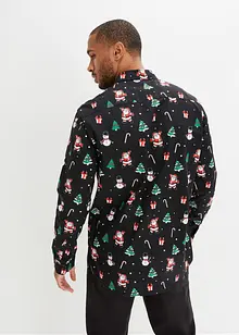 Långärmad skjorta med julmotiv, bonprix