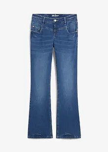 Stretchiga bootcutjeans med medelhög midja, bonprix