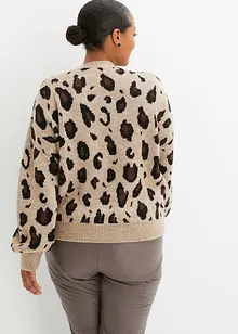 Mönstrad cardigan, bonprix