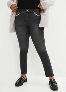 Stretchjeans med smyckesdetalj, bonprix