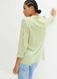 Skjortblus med asymmetrisk nederkant, bonprix