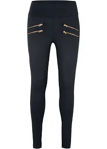 Leggings med bekväm midja och prydnadskedjor, bonprix