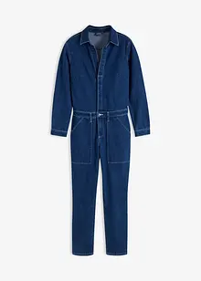 Jeansjumpsuit med raka, något kortare ben, John Baner JEANSWEAR