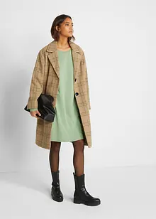 Jerseyklänning av bomull med stretch (2-pack), bonprix