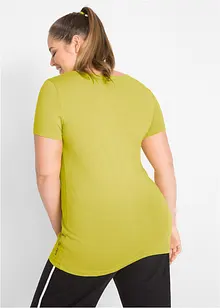 Lång topp med texttryck (2-pack), bonprix