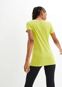 Lång topp med texttryck (2-pack), bonprix