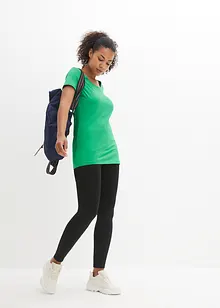 Lång topp med texttryck (2-pack), bonprix