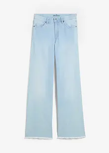 Stretchjeans med hög midja och vida ben, bonprix