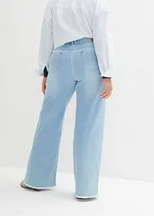 Stretchjeans med hög midja och vida ben, bonprix