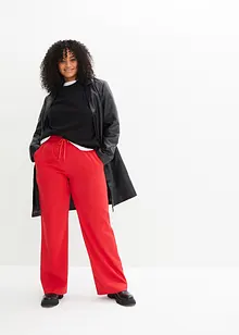 Stickad tröja med rund halsringning, bonprix