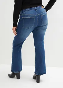 Stretchiga bootcutjeans med medelhög midja, bonprix