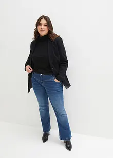 Stretchiga bootcutjeans med medelhög midja, bonprix