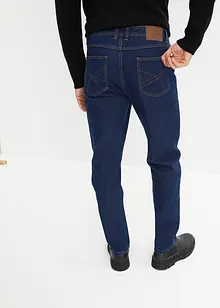 Jeans med resår i sidan av midjan, klassisk passform, raka ben, bonprix