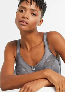 Avlastande BH utan bygel, med vadderade axelband (2-pack), bonprix