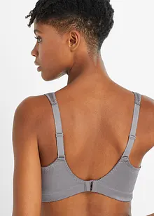 Avlastande BH utan bygel, med vadderade axelband (2-pack), bonprix