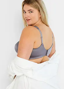 Avlastande BH utan bygel, med vadderade axelband (2-pack), bonprix