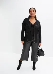 MC-trikåjacka i viskosmix, bonprix