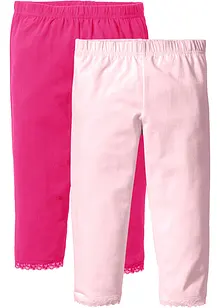 Caprileggings med ekologisk bomull för barn (2-pack), bonprix