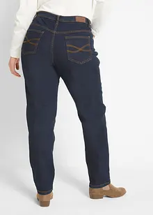 Mom Jeans Mid Waist, långa ben, bonprix