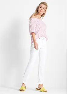 Mom Jeans Mid Waist, långa ben, bonprix