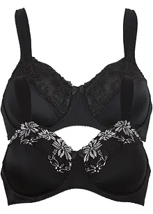 BH med bygel och vadderade axelband (2-pack), bonprix