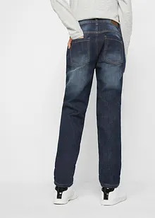 Fleecefodrade jeans, Slim Fit, Straight, bonprix