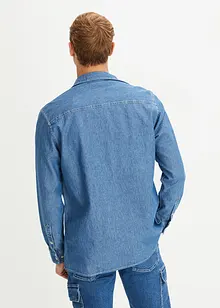 Jeansskjorta i ren bomull, bonprix