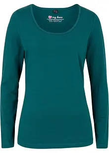 Figurnära topp med långa ärmar, bonprix