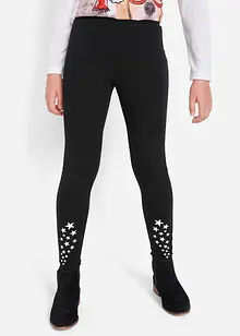 Leggings av elastisk bomullsmix, bonprix