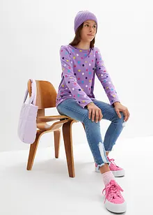 Långärmad T-shirt i ekologisk bomull (3-pack), bonprix