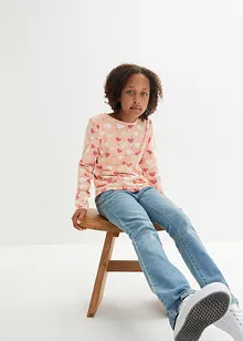 Långärmad T-shirt i ekologisk bomull (3-pack), bonprix