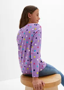 Långärmad T-shirt i ekologisk bomull (3-pack), bonprix