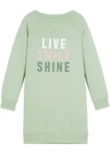 Sweatklänning av ekologisk bomull, bonprix