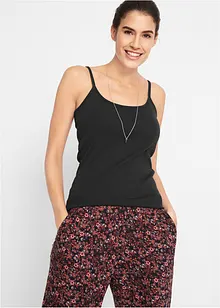 Linne med smala axelband, av bomull (3-pack), bonprix