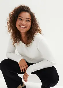 Långärmad bomullstopp, bonprix