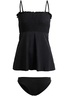 Smockad bandåtankini (2 delar), bonprix