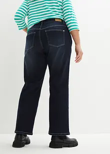 Stretchjeans med vida ben och hög midja, bonprix