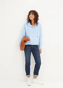 Boxy-sweatshirt med huva, bonprix