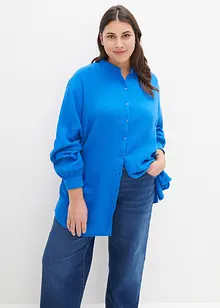 Oversize-muslinblus i bomull, lång modell, bonprix