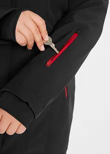 Stretchig lång softshelljacka, vattenavvisande, bonprix