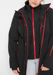 Stretchig lång softshelljacka, vattenavvisande, bonprix