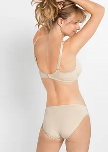 T-shirtbehå med bygel och glansigt material (2-pack), bonprix