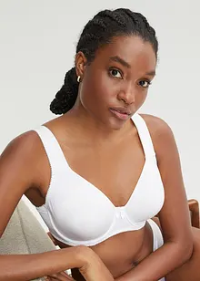 T-shirtbehå med bygel och glansigt material (2-pack), bonprix